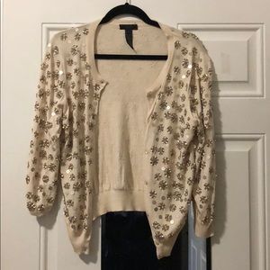 J. Crew Sequin Cardigan